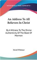 Address To All Believers In Christ