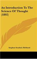 An Introduction to the Science of Thought (1892)