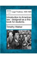 Introduction to American law