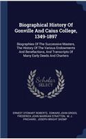 Biographical History Of Gonville And Caius College, 1349-1897