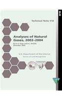 Analyses of Natural Gases, 2002-2004 Technical Note 418: (English)