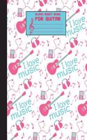 Blank Music Sheet for Guitar: Large Print(8.5 by 11) - Over 100 Blank Music Sheet - With Chord Boxes, Tab, Lyric Line ANS Staff (Volume.2): Blank Sh