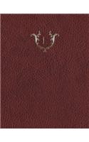 Monogram "L" Grid Sketchbook: (12 Monogram Red 150 Grid-Sketch)