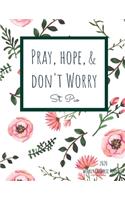 2020 Weekly Catholic Planner Pray Hope & Don't Worry St. Pio