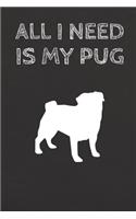 All I need is my Pug: A diary for me and my dogs adventures