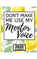 Don't Make Me Use My Mentor Voice