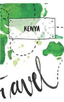 Kenya: Ruled Travel Diary Notebook or Journey Journal - Lined Trip Pocketbook for Men and Women with Lines