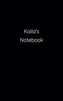 Kaila's Notebook: Notebook / Journal / Diary - 6 x 9 inches (15,24 x 22,86 cm), 150 pages.