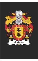 Asiain: Asiain Coat of Arms and Family Crest Notebook Journal (6 x 9 - 100 pages)