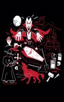 Vampire Halloween Lined Notebook