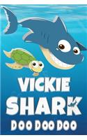 Vickie Shark Doo Doo Doo: Vickie Name Notebook Journal For Drawing Taking Notes and Writing, Personal Named Firstname Or Surname For Someone Called Vickie For Christmas Or Bi