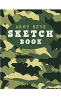 Army Boys Sketch Book: Create Your Story Sketch Drawing Enjoy Kids
