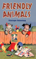 Friendly Animals Vintage Coloring