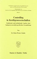 Controlling in Kreditgenossenschaften