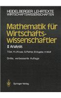 Mathematik Für Wirtschaftswissenschaftler