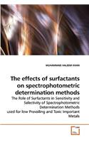effects of surfactants on spectrophotometric determination methods