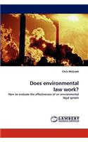 Does environmental law work?