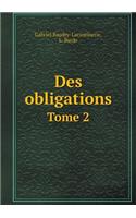 Des Obligations Tome 2