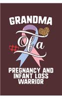 Grandma Of A Pregnancy And Infant Loss Warrior: Pregnancy And Infant Loss Awareness Leopard Buffalo Plaid Family Gift