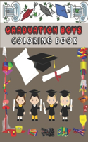 Graduation Boys Coloring Book