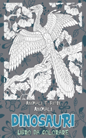 Libro da colorare - Animali e fiori - Animali - Dinosauri