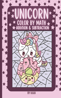 Unicorn Color by Math Addition & Subtraction