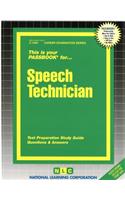 Speech Technician: Passbooks Study Guide