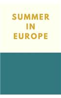 Summer in Europe