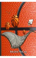 basketball: Lined Notebook / Diary / Journal To Write In 6x9 for court i heart basketball court