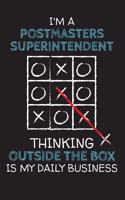 I'm a POSTMASTERS SUPERINTENDENT: Thinking Outside The Box - Blank Dotted Job Customized Notebook. Funny Profession Accessories. Office Supplies, Work Colleague Leaving Gift, Co-Work