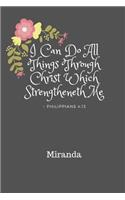 I Can Do All Things Through Christ MIranda