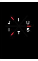 Jiu Jitsu: Lined Journal - Jiu Jitsu Stick Black Martial Art MMA Jiu Jitsu Fighter Gift - Black Ruled Diary, Prayer, Gratitude, Writing, Travel, Notebook For M