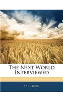 The Next World Interviewed