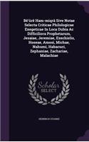 Bê'ûrê Ham-miqrâ Sive Notae Selecta Criticae Philologicae Exegeticae In Loca Dubia Ac Difficiliora Prophetarum, Jesaiae, Jeremiae, Ezechielis, Hoseae, Amosi, Michae, Nahumi, Habacuci, Zephaniae, Zachariae, Malachiae
