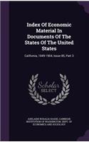 Index of Economic Material in Documents of the States of the United States