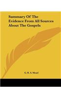 Summary Of The Evidence From All Sources About The Gospels: (English)