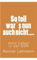 So toll wars nun auch nicht....