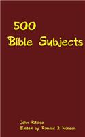 500 Bible Subjects