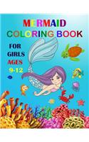 Mermaid Coloring Book For Girls Ages 9-12