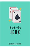 Soirée Jeux Carnet de Notes A5 (15 x 22 cm) 120 pages
