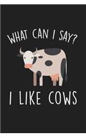 What Can I Say I Like Cows: Blank Lined Notebook To Write In For Notes, To Do Lists, Notepad, Journal, Funny Gifts For Cows Lover