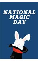 National Magic Day: October 31st - Magic Lovers - Gift For Magicians - Illusion - Back Palm - Black Art - Deal - Deck of Cards - Table Shuffle - Wand