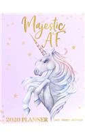 2020 Weekly Planner: 2020 Monthly Planner for January 2020 - December 2020 + Monthly Calendar w/ Notes, To Do List Section, Includes Important Dates, Birthday, Goals + N