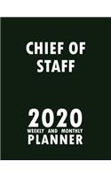 Chief of Staff 2020 Weekly and Monthly Planner