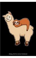 Sleepy Sloth & Llama Notebook