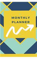 Monthly Planner: Plane your month simple format for every month and lots of writing spaces for detail plaining. 100 Pages 6x9