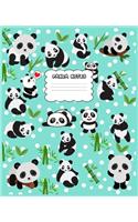 Panda Notes: Panda Notebooks for Girls - Blank Lined Notebook With Giant Panda Facts / Cute Panda Pattern Journals for Writing & Journaling)