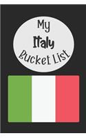 My Italy Bucket List: Novelty Bucket List Themed Notebook