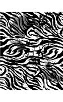Distressed Zebra Pattern Notebook