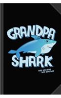 Grandpa Shark Doo Doo Doo Journal Notebook: Blank Lined Ruled for Writing 6x9 120 Pages